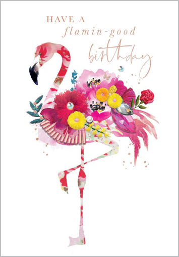 Picture of FLAMINGO BIRTHDAY CARD
